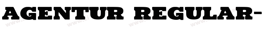 Agentur Regular字体转换